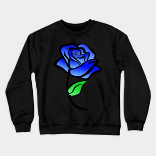 Blue Rose Crewneck Sweatshirt